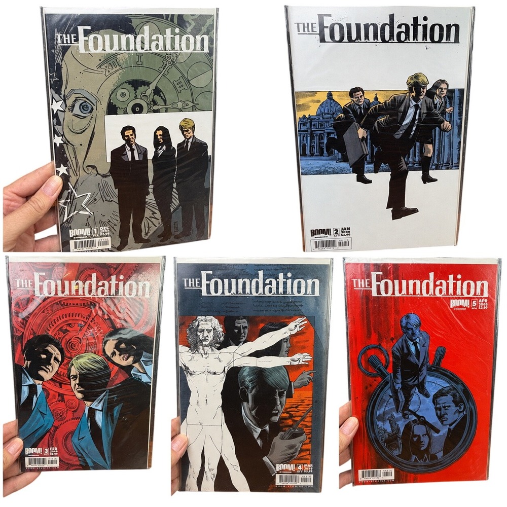 BOOM! Studios The Foundation Comic Book Lot, Issues 1-5 Mixed 2008 First Print